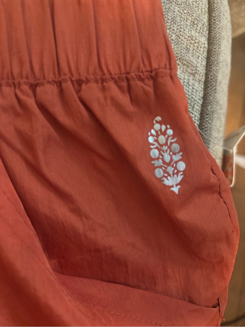 FP Movement Free People The Way Home Joggers Orange Nylon Track Pants Size S NWT - Picture 10 of 10